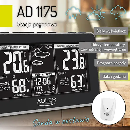 Метеостанція Adler AD 1175 - фото 5