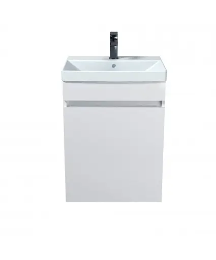 Тумба Мойдодир Windy 50-U подвесная с умывальником Sempre 50 Белый - фото 3