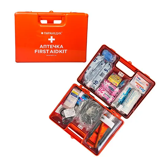 Аптечка медична автомобільна АМА-1 Євростандарт в кейсі (з турнікетом CAT 7 помаранчевий) - фото 1
