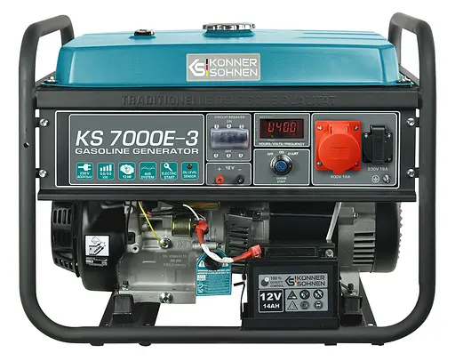 Генератор бензиновий Konner&Sohnen 5/5.5 кВт KS 7000E-3 - фото 1