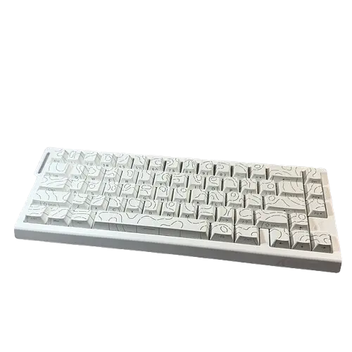 Клавіатура Attack Shark X68 HE Contours Side Printed RGB White - фото 3