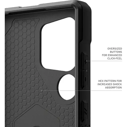 Оригінальний протиударний чохол UAG Monarch для Samsung Galaxy S24 Ultra (6.8") Carbon Fiber 214415114242 - фото 13