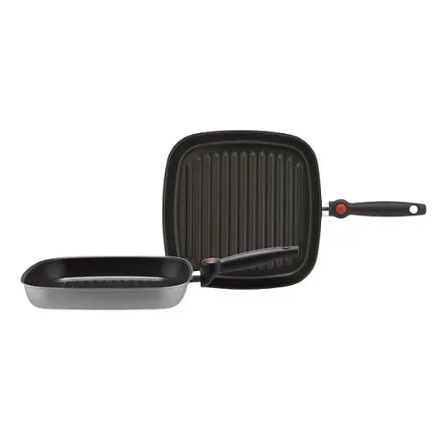 Сковорода-гриль Piardi Home FIREWORKS 28х28см со складной ручкой (FIRS2825GR01)