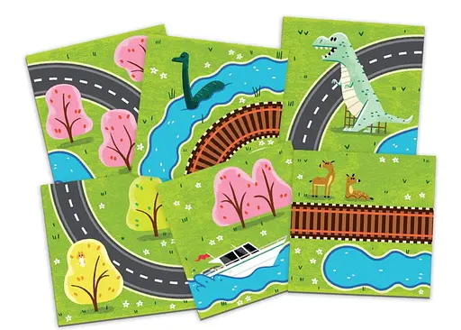 Настільна гра Ravensburger Річки, дороги та рейки (Rivers, Roads&Rails) (22053) - фото 3