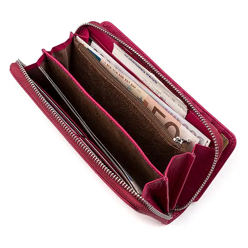 Жіночий шкіряний гаманець (B202) Boston 9х19.5х3.5 см acs0015665 - фото 4