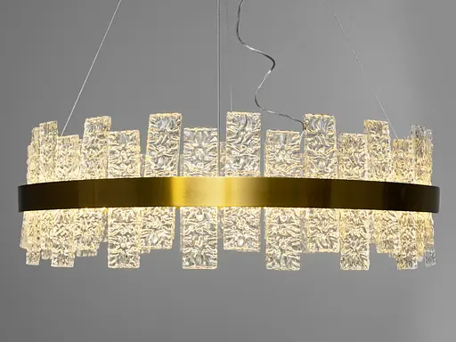 Оригинальная дизайнерская хрустальная светодиодная люстра в коридор - фото 3