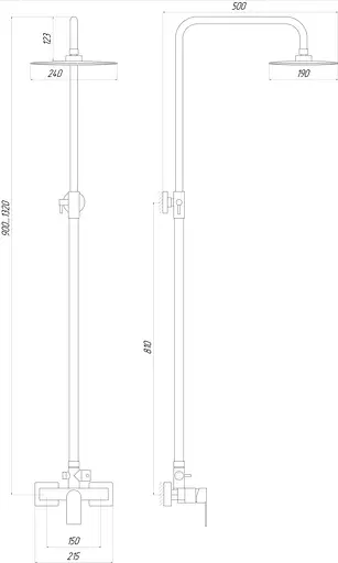 Душова система Topaz Sardinia TS 08702-H19, Хром - фото 7