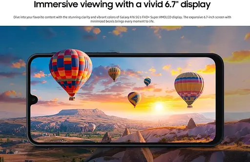 Смартфон Samsung Galaxy A16 (A165) 6.7" 4/128ГБ 2SIM 5000 мАxгод чорний - фото 2