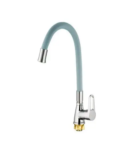 Змішувач для кухні Mixxus SOP4-045 Reflector Gray з сірим силіконовим виливом (MI6489) - фото 1