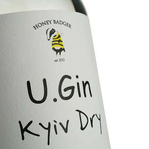 Джин Хані Баджер U.Gin Kyiv Dry 42% 0.5 л - фото 6