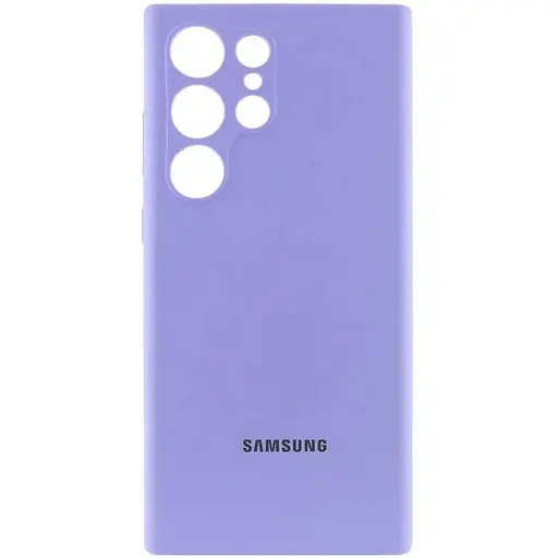 Чехол Lakshmi Silicone Cover Full Camera (AAA) with Logo для Samsung Galaxy S24 Ultra Сиреневый / Dasheen