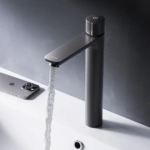 Змішувач для умивальника Am.Pm X-Joy TouchReel високий black F85A92522 Чорний матовий - фото 3