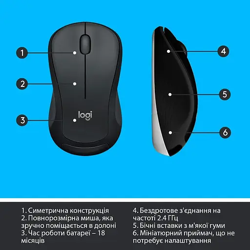 Комплект (клавиатура и мышь) Logitech MK540 Advanced Combo (920-008685) Wireless Black - фото 8