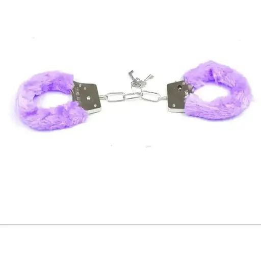 Наручники БДСМ. Металлические наручники с мехом - фото 3