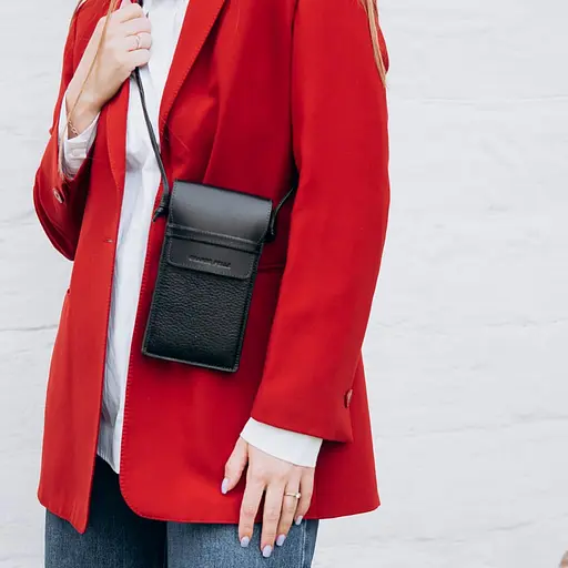 Мини сумка чехол для телефона Grande Pelle 18.5х10.5х3.5 см sum0028484 - фото 3