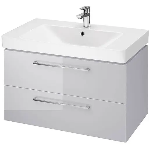 Тумба з умивальником Cersanit Lara Mille 80 Сірий S801-363 - фото 1