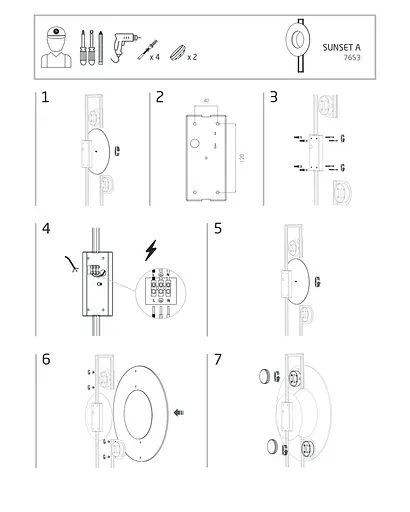 Настінний світильник Nowodvorski 7653 Sunset A - фото 4