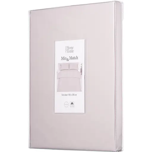 Простирадло Ardesto Mix&Match, 180х240см, 100% бавовна, сатин, айворі (ART1824FSC) - фото 1