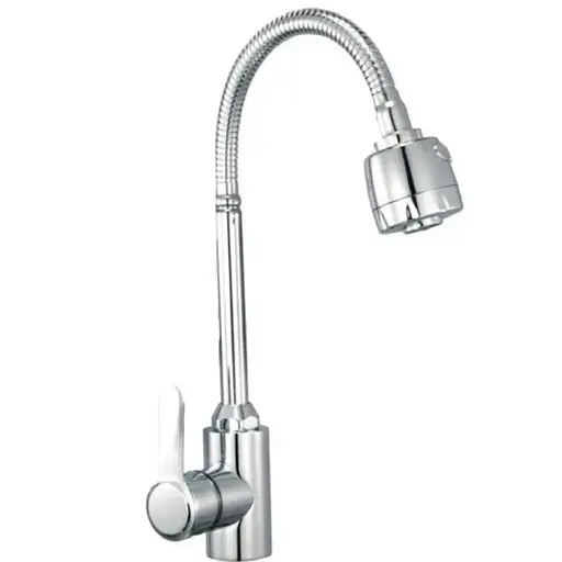 Смеситель для кухни Champion EZA-011 хром с гибким изливом CH6455 Нержавеющая сталь - фото 1