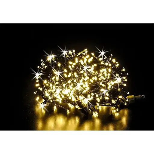 Гирлянда Leds Flash с искрой 100 led Warm White