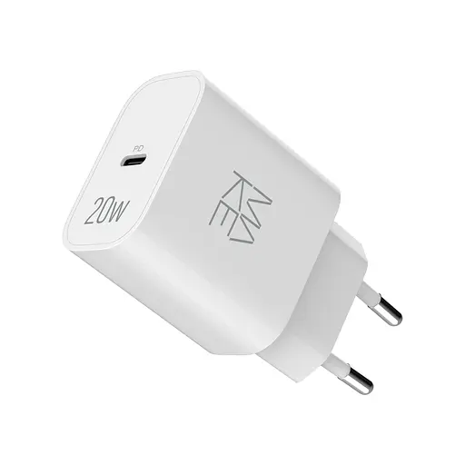 Зарядний пристрій мережевий MAKE 20W Type-C PD3.0 White - фото 3