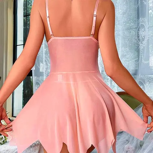 Спокусливий пеньюар з мережива S/M K1008-2 - фото 2