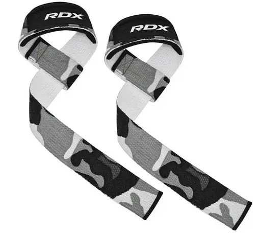 Лямки для тяги RDX W1 Gym Single Strap Camo Gray Plus (WAN-W1CG+) - фото 2