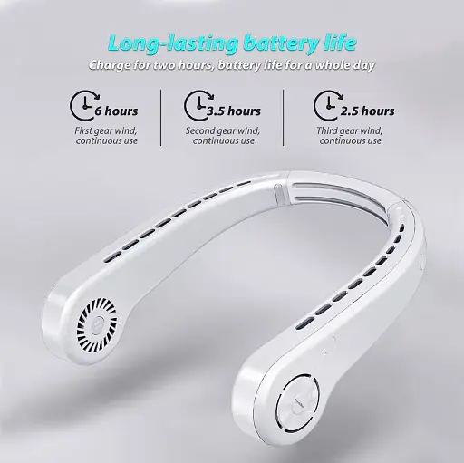 HL 18 Портативний шийний вентилятор 3 швидкості - фото 2