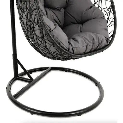 Подвесное кресло-кокон Di Volio Bacoli одноместное черный - фото 9