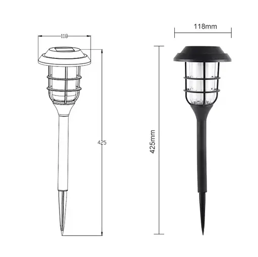 Світильники LED на сонячній батареї 2 шт - фото 4