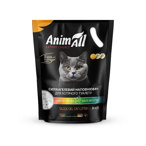 Наповнювач AnimAll силікагель з індикатором PH 3 л