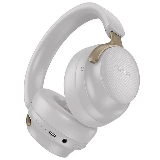 Накладні навушники Hoco Tone W53 Plus, ANC, BT headphones, BT5.4, 800mAh, 90h, Type-C, AUX, grey - фото 2
