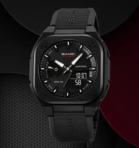 Годинник чоловічий наручний спортивний Skmei 2328 (Чорний) - фото 4