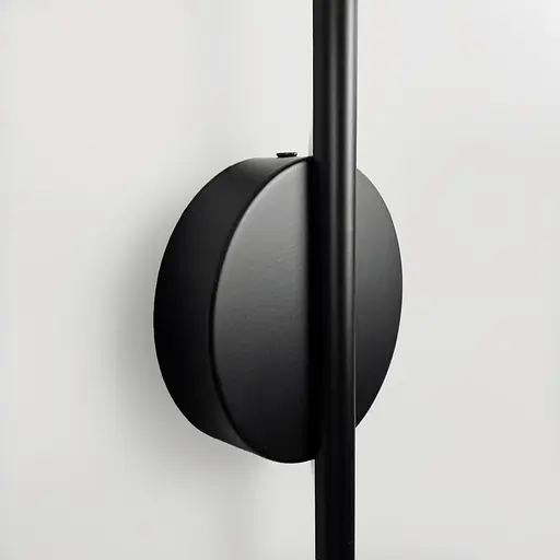 Видовжене чорне LED бра 60 см Арт. W 007/600 BK Line F - фото 5