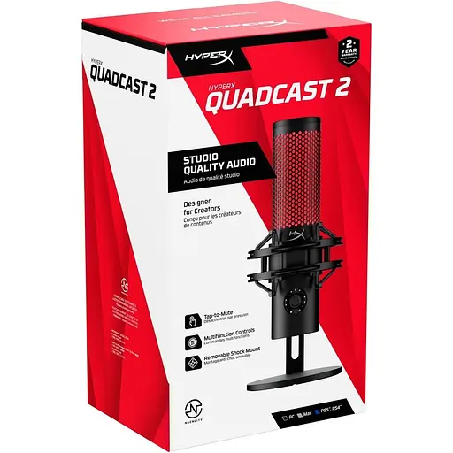 Мікрофон HyperX QuadCast 2 Black (872V1AA) - фото 10