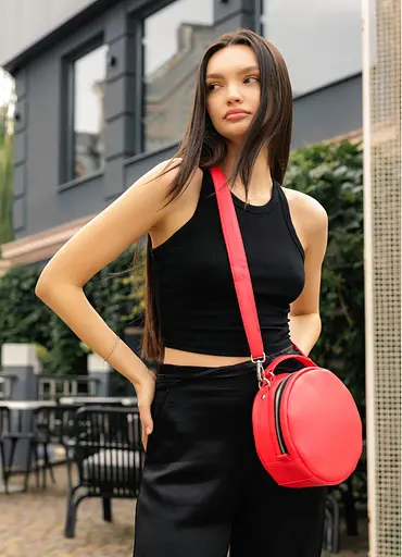 Сумка женская Sambag Bale красная 20 х 20 х 10 см (52200017) - фото 4