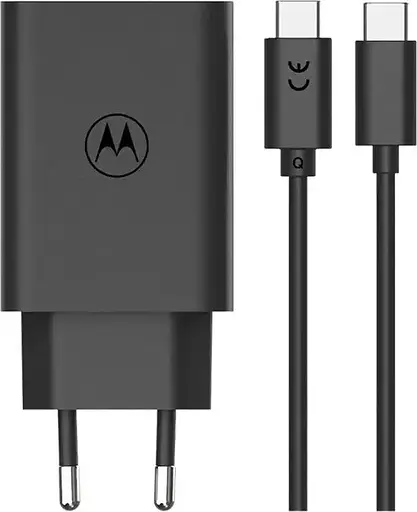 Скоростной зарядный блок Motorola 30W набор с кабелем USB-C to USB-C (SJMC302) - фото 1