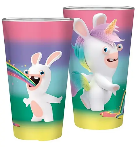 Склянка AbyStyle LAPIN CRETINS Rainbow Rabbids (Скажені кролики) 400 мл - фото 3