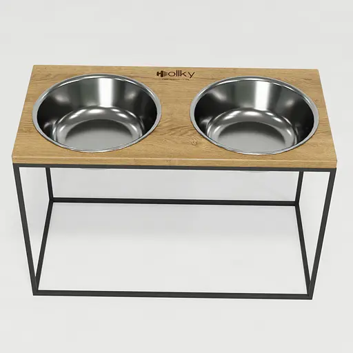 Hollky Base XXL40 — миски на підставці для дуже великих собак (2 × 2,8 л) - фото 3