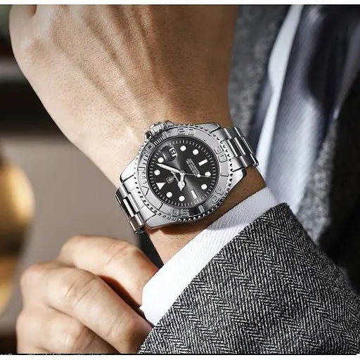 Чоловічий наручний годинник Poedagar Pilot (Сріблястий) - фото 6