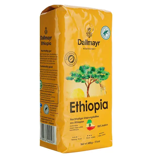 Кофе в зернах Dallmayr Ethiopia жареный 500 г  - фото 2