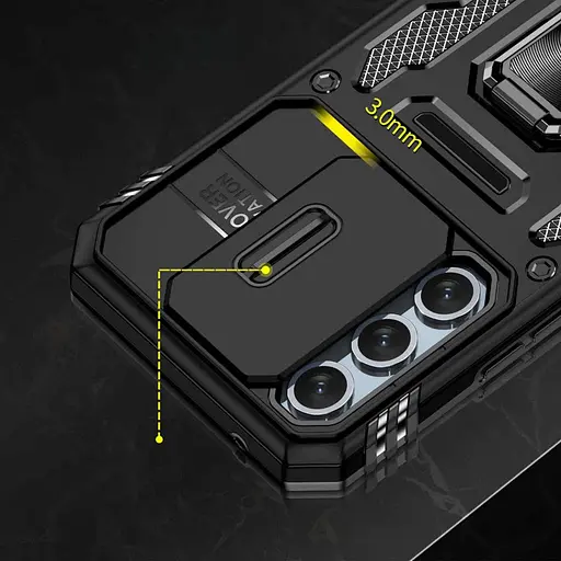 Чохол Epik ударостійкий Camshield Army Ring для Samsung Galaxy A35/A55 Чорний/Black - фото 4
