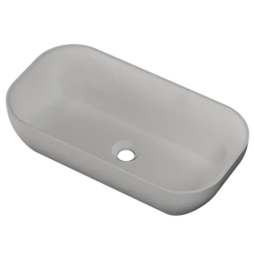 Раковина глянцева накладна Amidicon Atlant 60 600x320 з литого каменю ATLANT_60_HL, Білий - фото 2