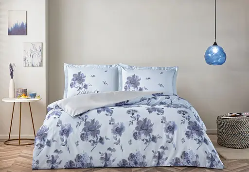 Постільна білизна Hennie Blue Сатин Tac pbe0051636 - фото 1