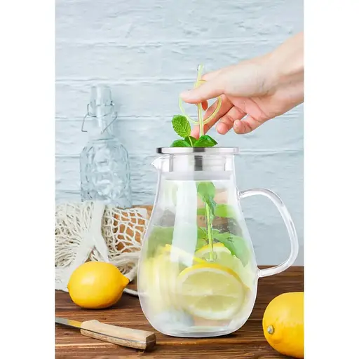 Глечик скляний Vittora Salut 1.8 л VT-5902-1800 (133112) - фото 2