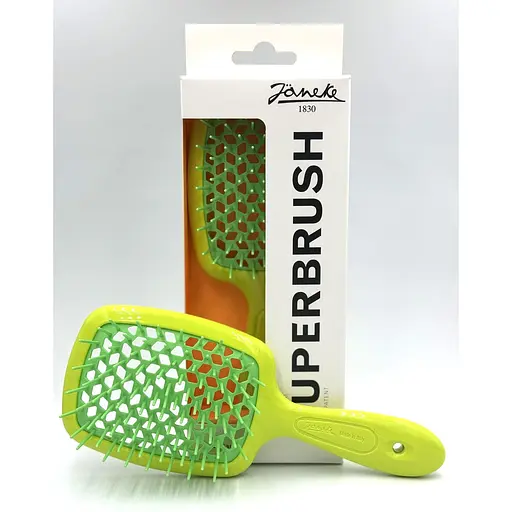 Щітка для волосся Janeke Superbrush Standard неонова-зелена - фото 2