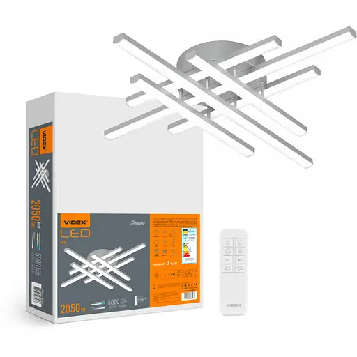 LED світильник функціональний Videx DECORA 40W VL-CLD-988-SL - фото 1