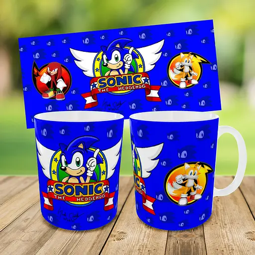 Набір дитячий Супер Сонік рюкзак, сумка-бананка, кружка (00707) - фото 6