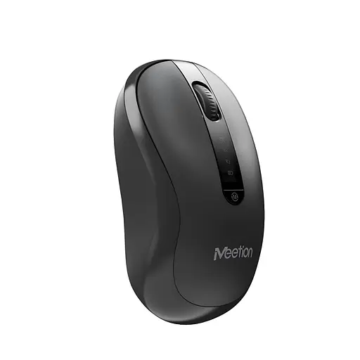 Беспроводная мышь MEETION BTM185R 2.4G+Bluetooth с аккумулятором черная - фото 4