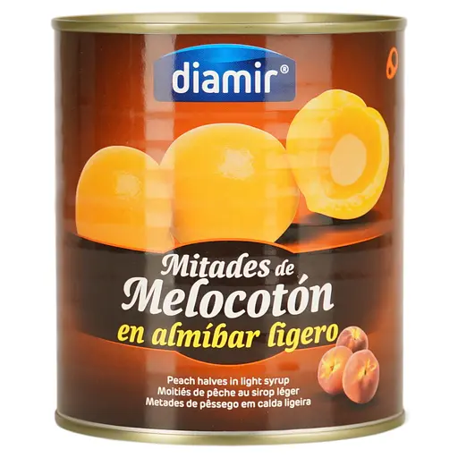 Половинки персика Diamir в сиропе 840 г - фото 1